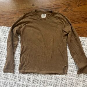 COPY - Buck Mason Field Spec Brown Long Sleeve